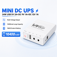 WGP DC Mini UPS 5v 9v 12v Online Portabel Baterai Lithium Cadangan Mini UPS untuk Router WiFi Modem CCTV