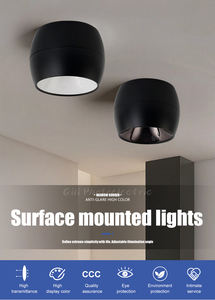 Haute qualité 7w hôtel rond monté en surface commercial moderne haute transmittance CoB cource led downlight - Product Image 5