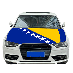 Bosnie-Herzégovine National Couverture de capot de <span class=keywords><strong>voiture</strong></span> Drapeau Couverture de moteur de <span class=keywords><strong>voiture</strong></span> Drapeau Vente en gros Usine personnalisée Vente directe - Product Image 6