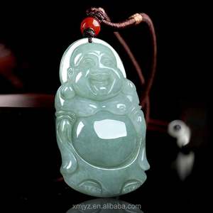 ได้รับการรับรองเกรด A หมึกธรรมชาติ Cui jadeite หยก <span class=keywords><strong>Pudu</strong></span> Guanyin จี้หยกจี้น้ำแข็งจี้ขายส่ง - Product Image 4
