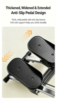Appareil de marche sur les escaliers pliable avec résistance réglable par ressort, stepper compact pour la maison pour un entraînement cardio complet du corps