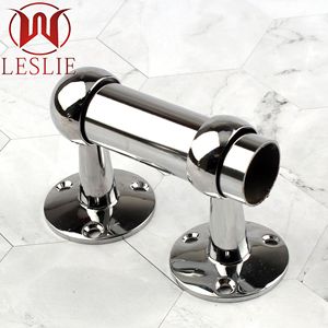 Soporte de Riel para Ropa de Aleación de Zinc Leslie, Asa Redonda Ovalada, Montaje en Pared, Herraje para Armario, para Tubos de 16, 19, 25 y 32 mm - Product Image 4