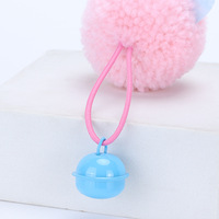 Jouet en peluche pour chat avec clochette et pompon, interactif, à mâcher, pour les dents, pour jouer en intérieur