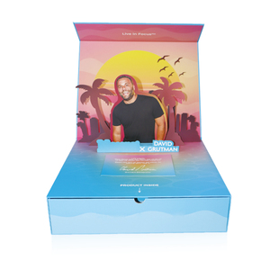 Sang trọng tùy chỉnh in giấy cứng nhắc 3D lật Top mở Pop up nắp hộp quà tặng sinh nhật sáng tạo bất ngờ vỏ sò hộp quà tặng - Product Image 3
