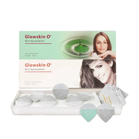 Glowskin O + Oxygen Facial Pods Revive Glam Hydrate Detox Kits de oxígeno Cápsula Gel Cartucho Tapa para máquina de burbujas de CO2