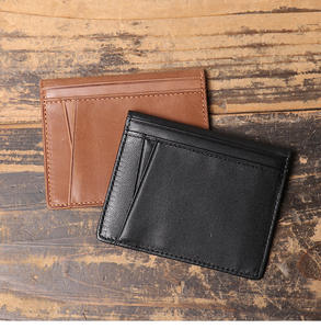 Pebbled Leather Men’s <b>Card</b> Holder with 6+ Slots | Factory Custom OEM/ODM for Minimalist & Travel Brands - Product Image 2