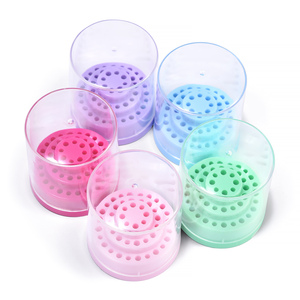 KADS 48 Hole Nail Drill Bit Storage <b>Box</b> Plastic Manicure Drill Bits Display Organizer Case Large Capacity Manicure <b>Tool</b> Storage - Product Image 1