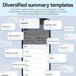 Enregistreur vocal magnétique A7 avec support d'application pour la traduction et la transcription en temps réel - Product Image 3