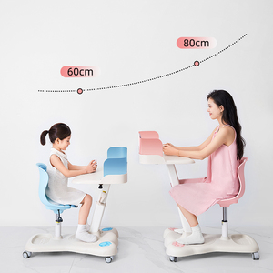 Sedia <span class=keywords><strong>da</strong></span> studio ergonomica e regolabile Tenwin 2802-8-9 rosa, vendita diretta <span class=keywords><strong>per</strong></span> studenti, bambini, scuola, casa e ufficio - Product Image 4