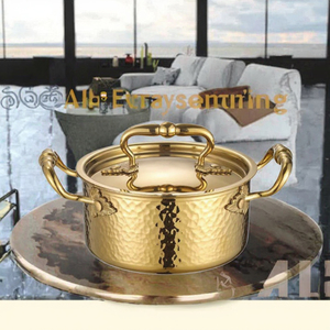 Olla inflable universal de metal para el hogar, pequeña y moderna, compatible con estufas de inducción y gas, modelo 304 - Product Image 4