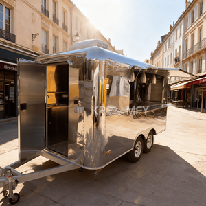 Remolque de Comida con Freidora para Puestos de Comida, Carrito de Crepas, Camión de Comida Totalmente Equipado, Carritos de Venta de Helados - Product Image 1