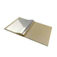 Porte-menu personnalisé A3 en cuir/PU lisse, fait main, luxueux, moderne, portable, avec logo personnalisé pour les menus de restaurant, cadeaux de bienvenue