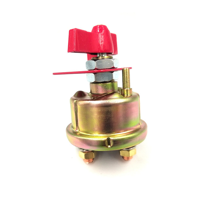 Red Metal Knob Lockable Battery Switch Power Isolator Disconnect Cut Off