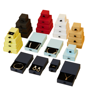 Eco-Friendly Recyclable Reusable Portable Rigid Jewelry Box with <b>Drawer</b> for Necklaces Rings Pendants & Bracelets - Product Image 1