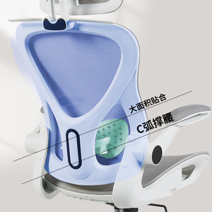 Chaise de bureau ergonomique MingLong avec dossier de 57 cm, accoudoirs pivotants et support lombaire - Product Image 3