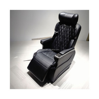Sièges d'Aviation VIP de Luxe avec Logo Personnalisé pour Voitures Alphard - Siège Inclinable en Cuir avec Rail Coulissant Électrique et Angle Réglable