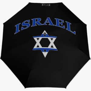 Parapluie portable israélien pour <span class=keywords><strong>voyage</strong></span> <span class=keywords><strong>en</strong></span> voiture, style national créatif, imprimé drapeau, haute qualité, ouverture et fermeture entièrement automatiques - Product Image 1