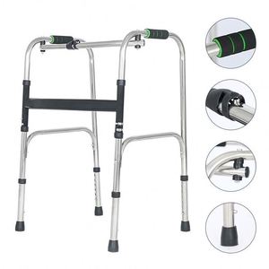Deambulateur-Andador de <span class=keywords><strong>ayuda</strong></span> a caminar para personas con movilidad reducida, Andador de caminatas con marco de aluminio plegable, <span class=keywords><strong>ayuda</strong></span> médica para caminar, Rangka Berjalan - Product Image 2