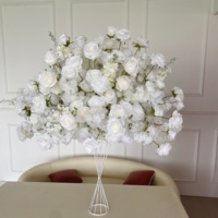 Nieuw Ontworpen Grote Diameter Witte Grote Bloemen Centerpieces Tafel Bruiloft Decoratieve Bloemballen Arrangementen