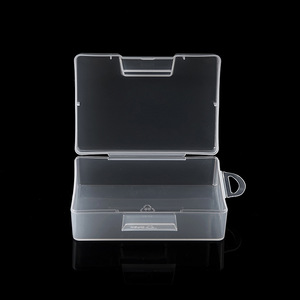 Transparent Rectangular PP <b>Storage</b> <b>Box</b> 10x7x3.3cm Covered Organizer for Digital Components and Accessories - Product Image 1