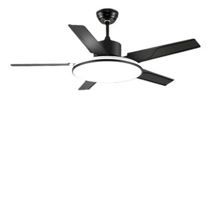 Ventilador de Techo de Metal con 5 Aspas y Lámpara LED, Control Remoto, Motor de CC, CA 110V, Estilo Nórdico Moderno, para Sala de Estar y Dormitorio - Product Image 6