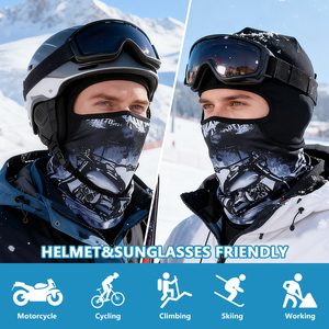 Fabulous Be Xtreme Digital Bedruckte Spandex-Helmunterziehmütze Balaclava Winter Winddichte Vollgesichtsmaske für Skifahren, Reiten & Strand - Product Image 2