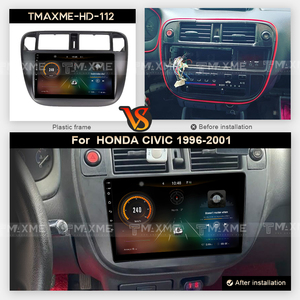 Maisimei universale Android autoradio Touch Screen per HONDA CIVIC 9 pollici RHD manuale AC Matter nero 1996-2001 - Product Image 3