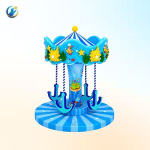 Manège durable pour enfants aux couleurs vives avec rotation fluide, lumières LED et musique, style ludique à thème de personnages - Product Image 3