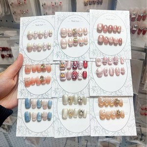 [Boutique] Unghie Finte Francesi Pure Effetto Usato a Mano, Blind Box <span class=keywords><strong>Orphans</strong></span> Little Red Riding Book Explosions Shake Voice Live Advanced - Product Image 1
