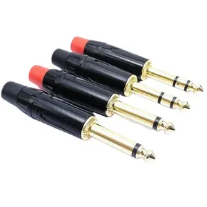 Bxon 2023 OEM vergoldetes Audio kabel 6,35mm Mono-Stecker TR-Buchse an elektrischen Adapterst ecker