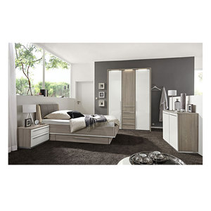 Muebles modernos de <span class=keywords><strong>Jordans</strong></span>, juegos de dormitorio de lujo para niñas, muebles para el hogar, juego de dormitorio de tamaño Queen KD, tablero de partículas de melamina de madera blanca - Product Image 1