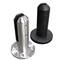 Spigot rond en verre pour balustrade de clôture de piscine Duplex 2205, à fixation sur terrasse