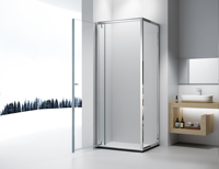 Meilleur prix salle de bain petite cabine de douche 70x70 cadre en aluminium cabine de douche en verre trempé