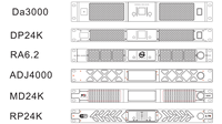 Touring Grade 1U 4 Kanallı D Sınıfı Dijital Amfi 4*1300W Hafif Güç Amfisi (Line Array ve Monitör için)