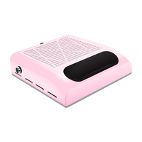 Puissant dépoussiéreur d'ongles professionnel 80W extracteur de ventilateur sous vide à haute aspiration pour salon de manucure et usage domestique
