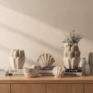 Vase à fleurs en céramique pour décoration intérieure, vase de sol en céramique pour style rustique vintage, vase de bureau pour plantes et fleurs - Product Image 1