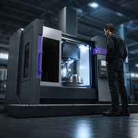 Machine à alésage et tournage automatique à double colonne pour métaux lourds, avec protection, pour tour CNC vertical - Vente en gros