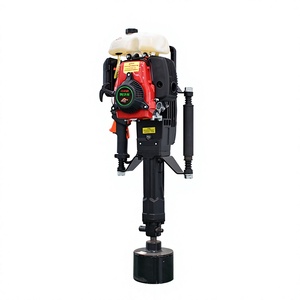 EVER STAR Pile driver portable pour la construction, moteur à essence, boîte de vitesses en acier, roulement de moteur, pompe PLC, système entièrement hydraulique, haute performance - Product Image 1