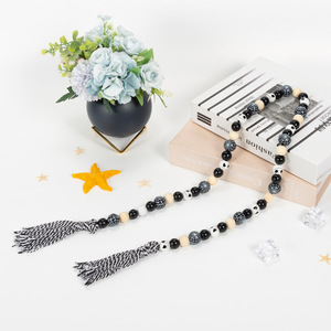 10 Piezas de Cuentas de Madera Natural de 20MM, Regalos de Halloween, Cuentas Sueltas Mixtas para Manualidades, Accesorios para Hacer Joyería SP191 - Product Image 6