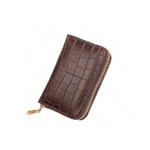 Porte-cartes classique en polyuréthane avec fermeture éclair, portefeuille multifonctionnel à la mode pour hommes et femmes - Product Image 1