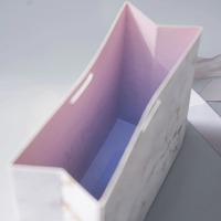 Sac en papier cadeau de luxe avec logo personnalisé, matériaux recyclés, avec poignées en ruban