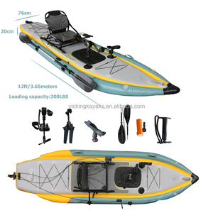 <span class=keywords><strong>Kayak</strong></span> gonflable Viking à une personne avec pédale à aileron, prix d'usine, en PVC, canoë à vendre - Product Image 4