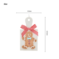 Nouveau doux poterie pain d'épice homme biscuits arbre de noël suspendus décoration pain sol pour la maison pendentif intérieur cadeaux ornements
