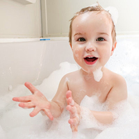 Gel Douche Bio pour Enfants à Marque Blanche, Shampoing et Gel Douche Liquide aux Extraits Végétaux pour Bébé