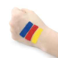 Palette de Crayons de Peinture Corporelle Temporaire pour Enfants, Peinture Faciale Arc-en-ciel à Base d'Eau pour Enfants