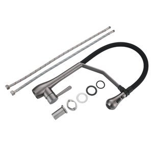 Nhà Máy bán hàng trực tiếp 304 thép không gỉ Watermark vòi kéo xuống bếp tap Đen mùa xuân Vòi chậu tap - Product Image 5