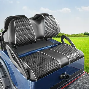 NOKINS Golf Cart P Small Diamond Seat Cover, for Club Car Precedent /Tempo Common Front Seat Cushion,No Staplers Required