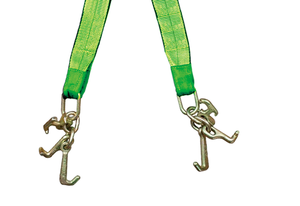 レッカー、ロールバック、カーハウラー用のW/RTJクラスターフック付きヘビーデューティ3「X 24」牽引ストラップ - Product Image 4