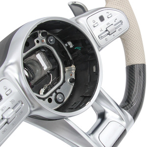 <span class=keywords><strong>Volant</strong></span> en fibre de carbone blanc OEM pour Mercedes Benz AMG Classe C E A160 W167 W163 W177 CLA 250 <span class=keywords><strong>W208</strong></span> - Product Image 5