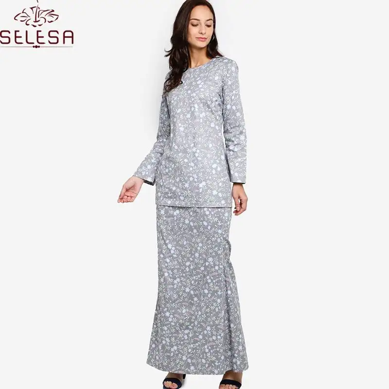 Hoge Kwaliteit Murah Kebaya Moderne Moslim Kleding Vrouwen Met Katun Baju Kurung